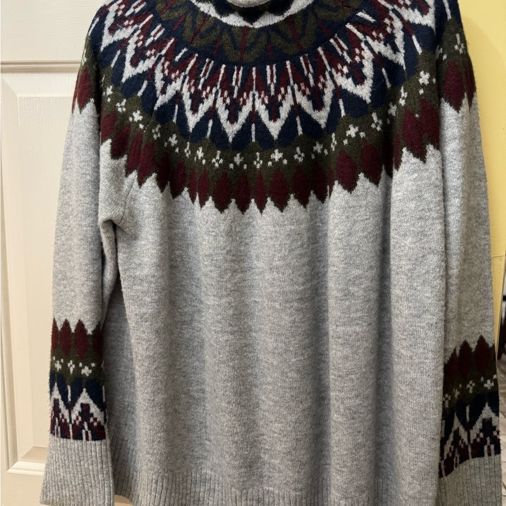 Stunning Vince Camuto XL FAIR ISLE raglan Knit Sweater